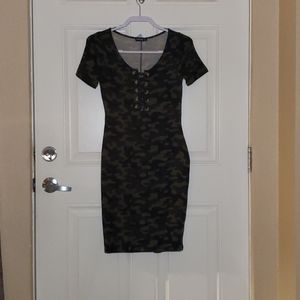 Camo print dress